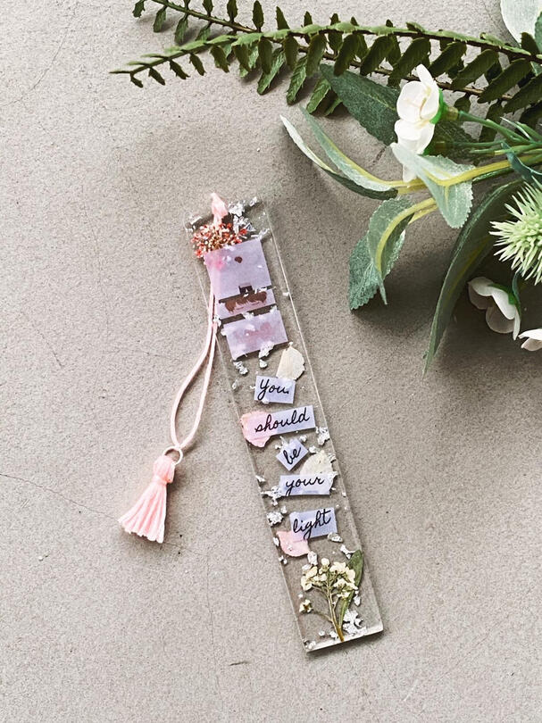 Bts Jimin, promise themed bookmark.